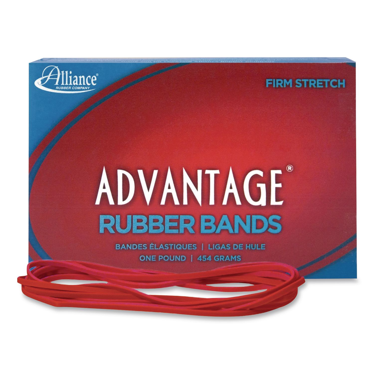 Advantage Multi-Purpose Rubber Band, Size 69, Red, 1 lb Box, 140/Box