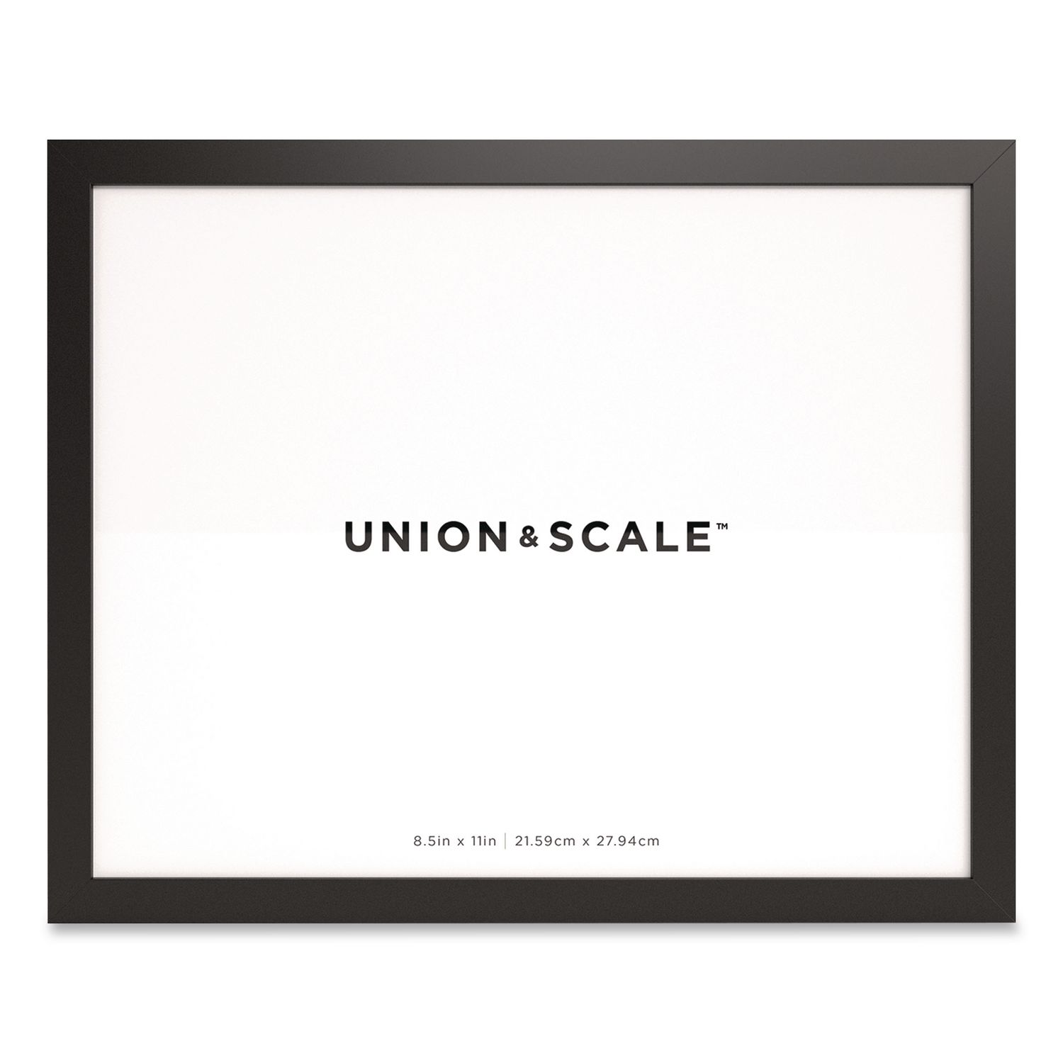 Essentials Wood Picture Frame, 8.5 x 11, Black