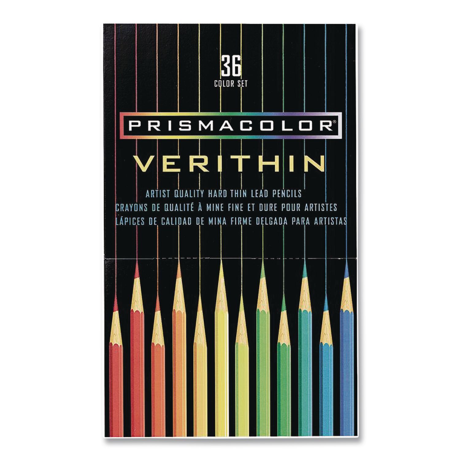 Verithin Colored Pencils, Assorted Lead and Barrel Colors, 36/Set