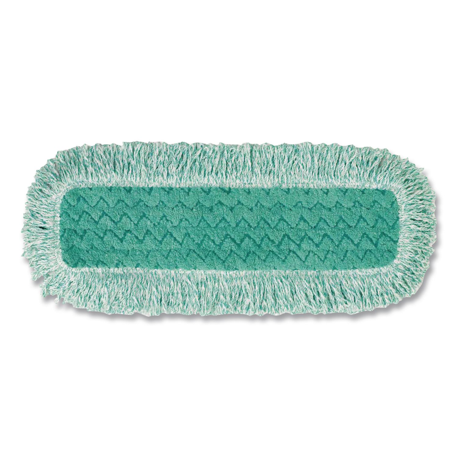 Dust Pad with Fringe, Microfiber, 18" Long, Green