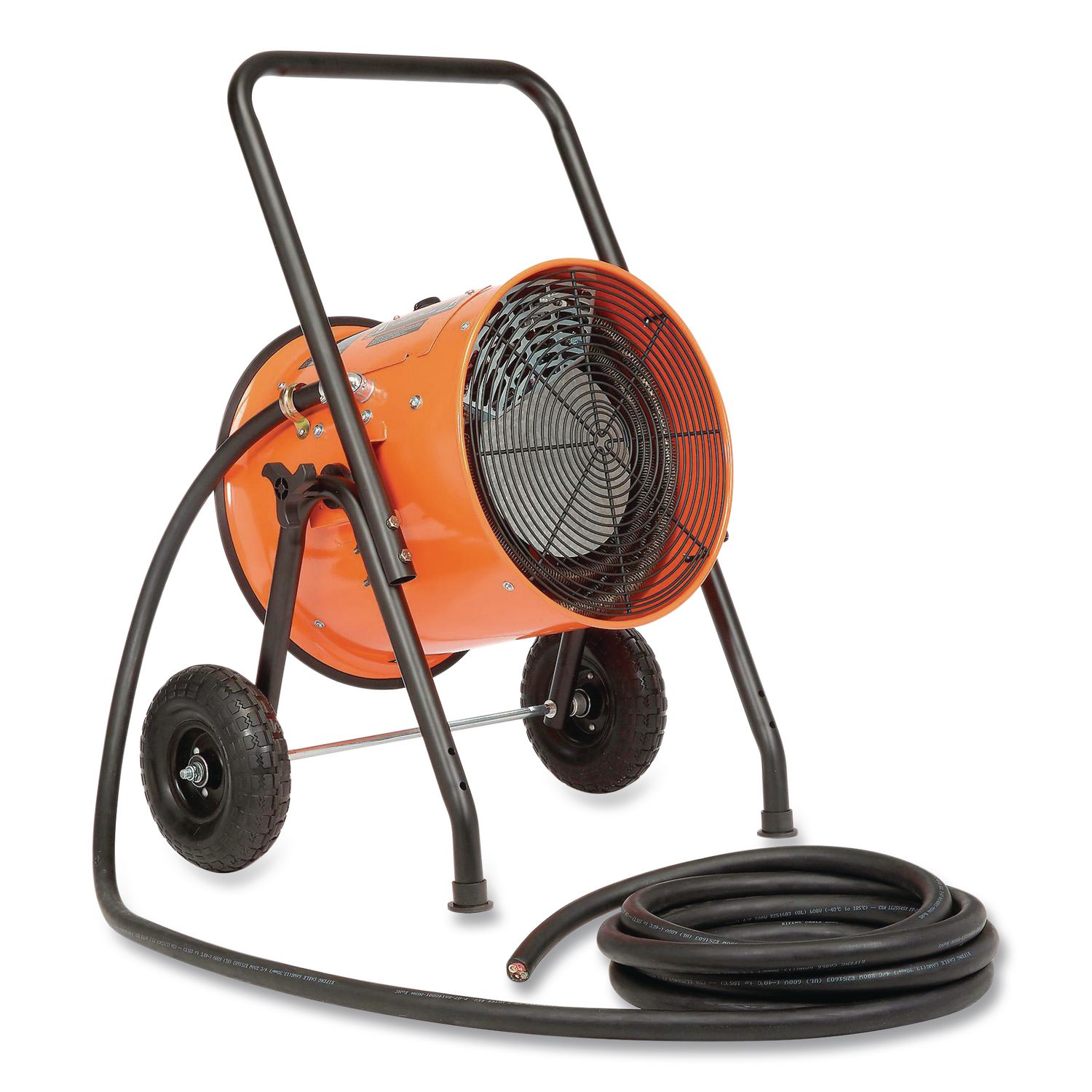 Portable Salamander Heater with Adjustable Thermostat, 240 V, 15,000 W, 21.59 x 28 x 38.5, Orange