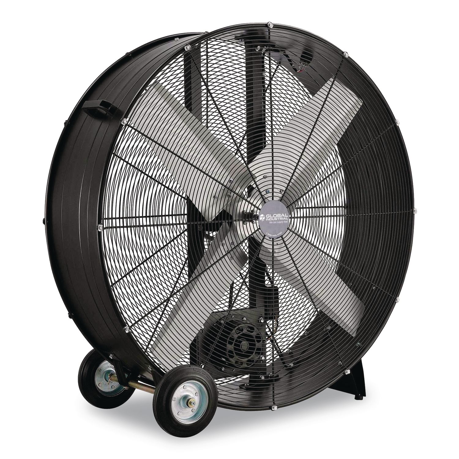 Portable Drum Blower Fan, 42", 2 Speeds, Black