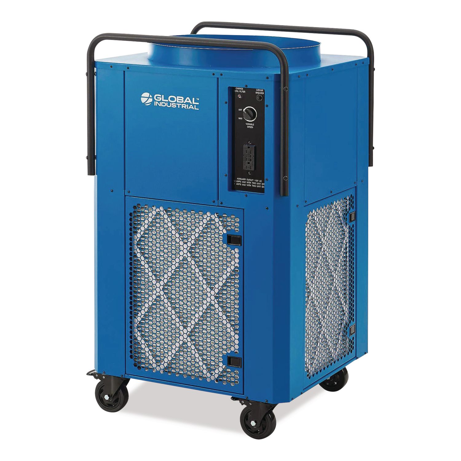 Commercial Air Scrubber and Negative Air Machine with HEPA Filter. Variable Speed, 3,300 CFM, 115 V