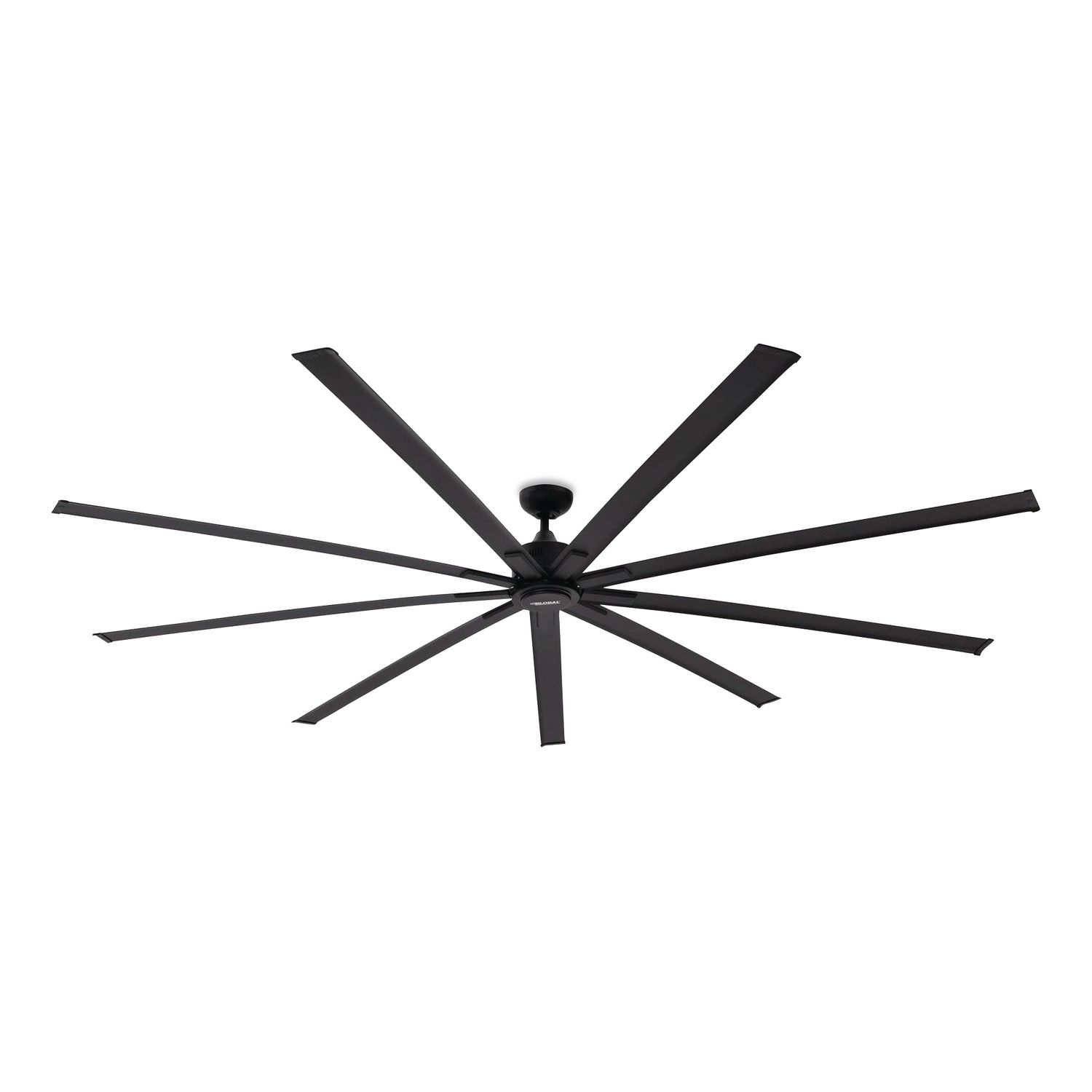 Industrial Ceiling Fan, 96", 6 Speeds, 10,500 CFM, Black