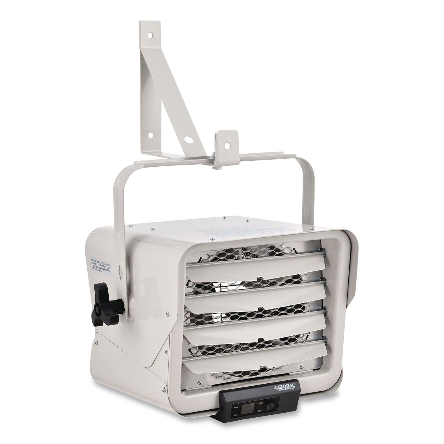 Unit Heater Horizontal Downflow with Remote, 7,500 W, 14.68 x 15 x 12.5, White