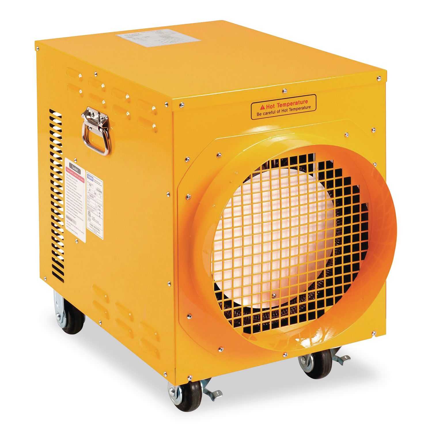 Portable Electric Heater, 15,000 W, 16.62 x 24.5 x 23, Yellow