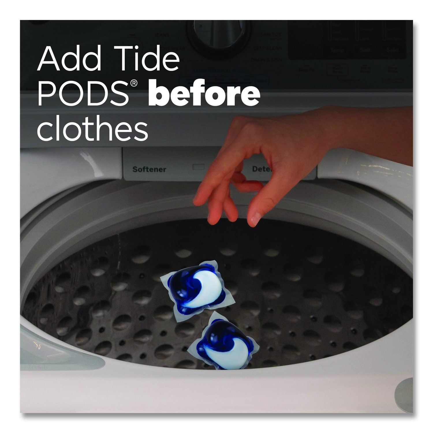 Tide® PODS Laundry Detergent, HE Compatible, Spring Meadow, 57 oz Tub ...