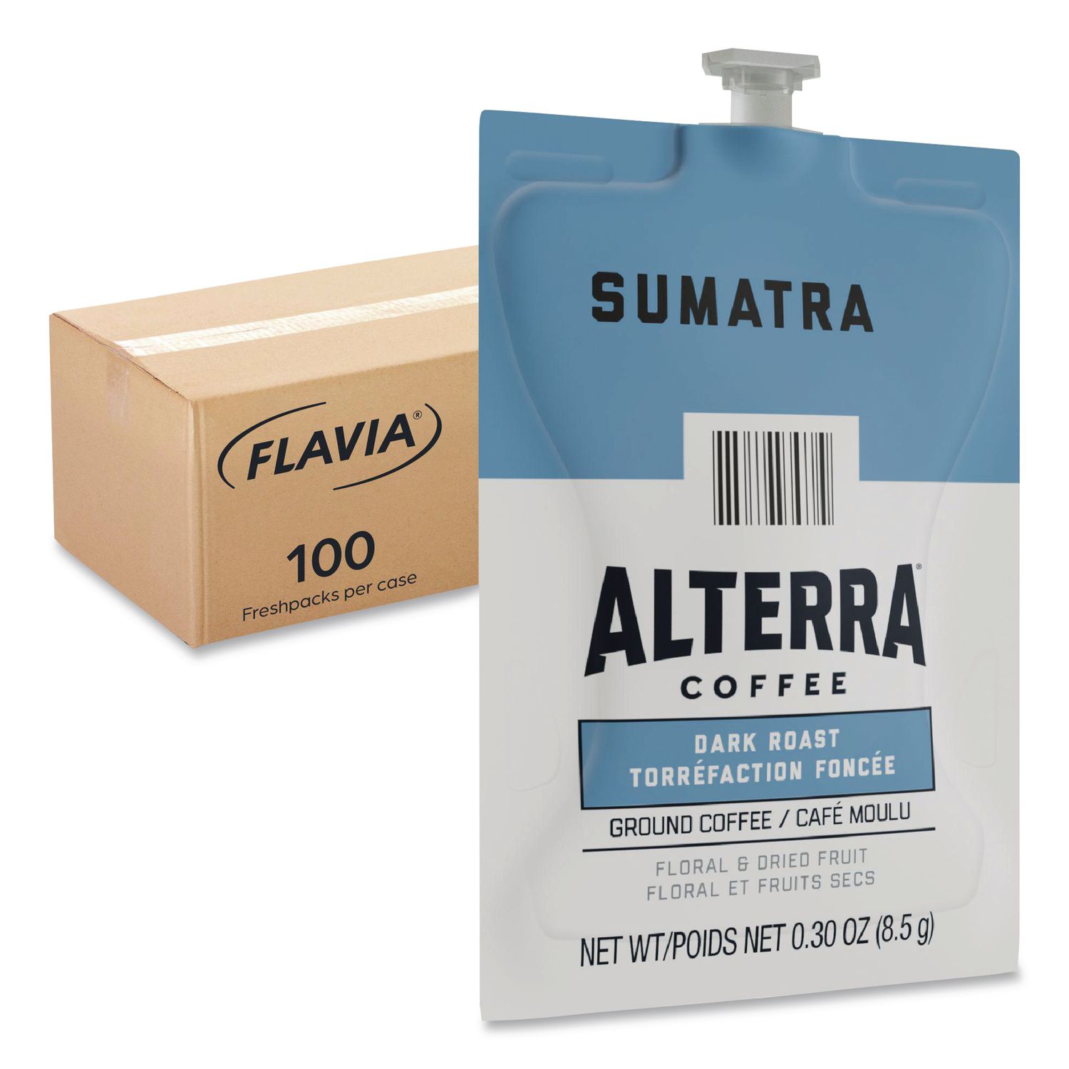 Alterra Sumatra Coffee Freshpack, 100/Carton