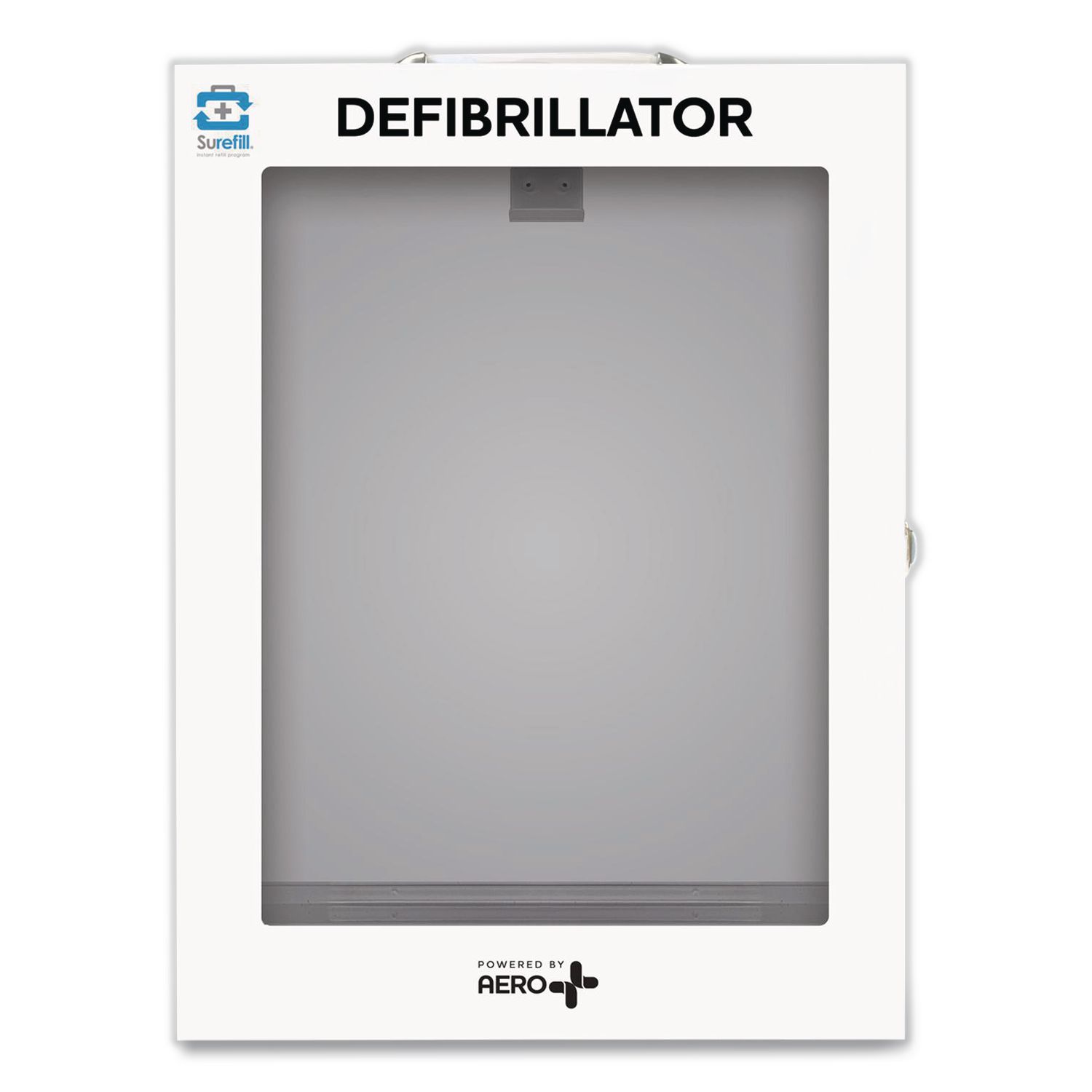 Defibrillator Wall Cabinet, 14.5 x 6.75 x 18.25, White