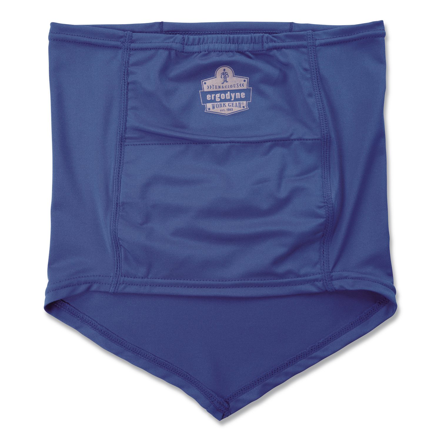 Chill-Its 6482 Cooling Neck Gaiter Bandana Pocket Kit, Polyester/Spandex, Large/X-Large, Blue