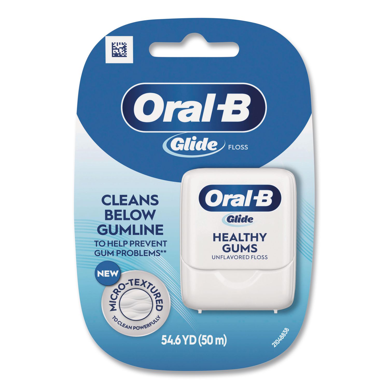 Glide Healthy Gums Unflavored Dental Floss, Unscented, 48/Carton