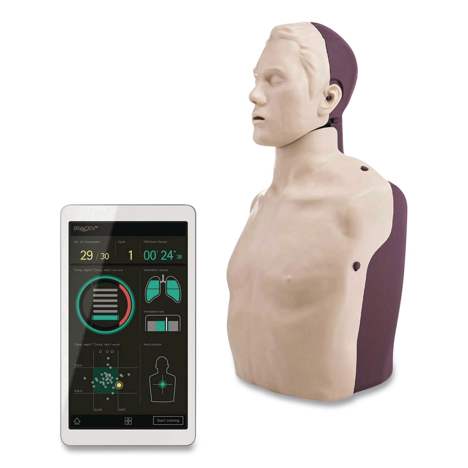 PRO CPR Manikin with Bluetooth Technology (Red Lights)
