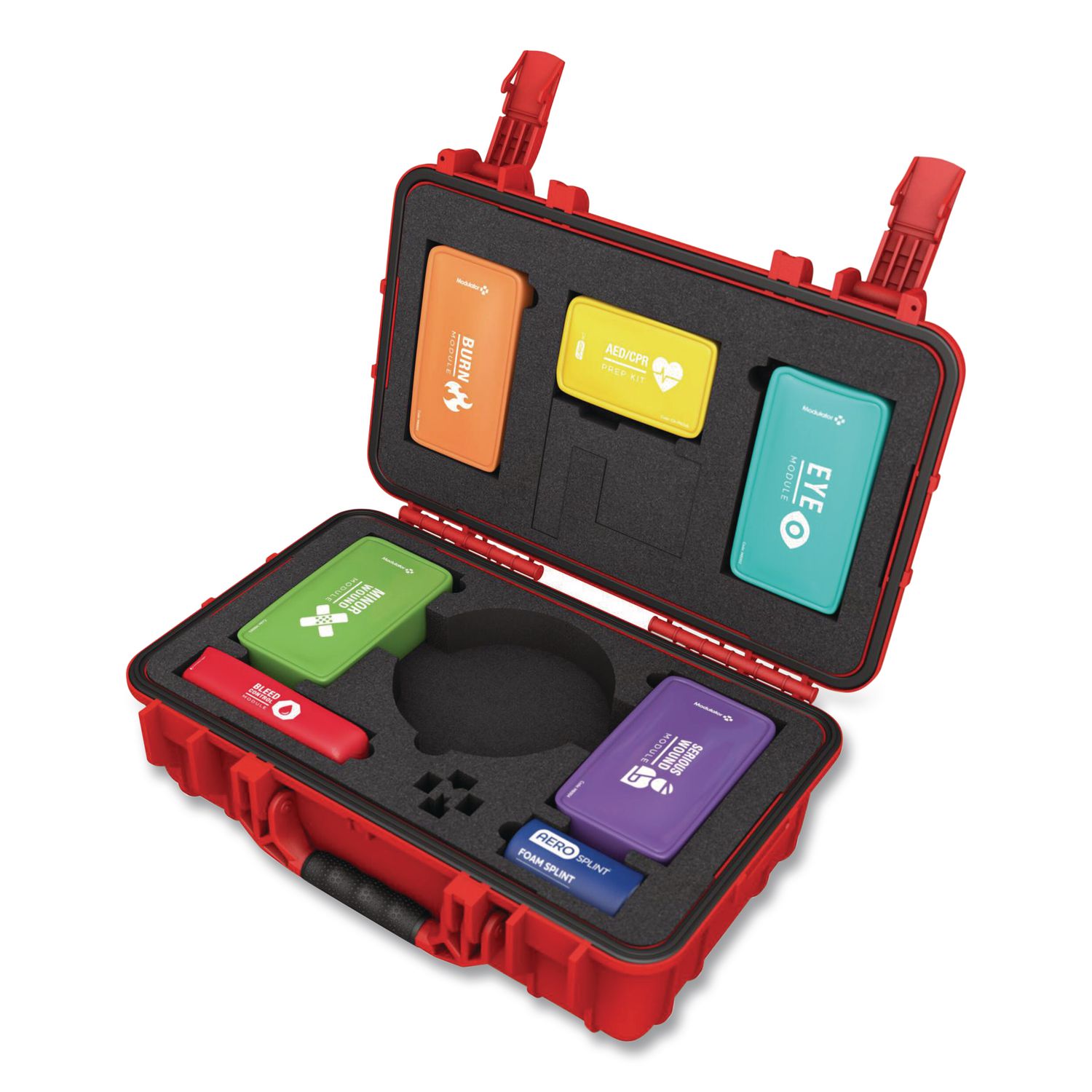 Trauma Kit with Bleed Control without AED - XL Rugged Hard Case, 295 Pieces