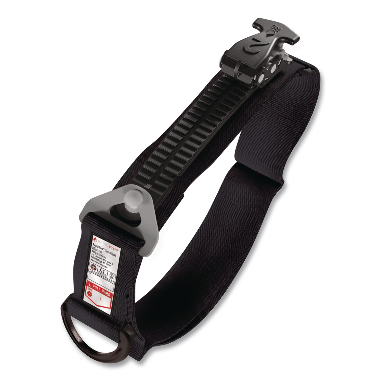 Tourniquet, High-Strength Polymer/Nylon/Velcro, 1.5 x 7.5, Black