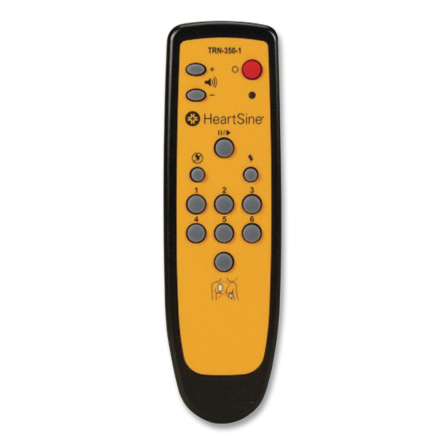 SAM 350P AED Trainer Remote Control, Yellow/Black