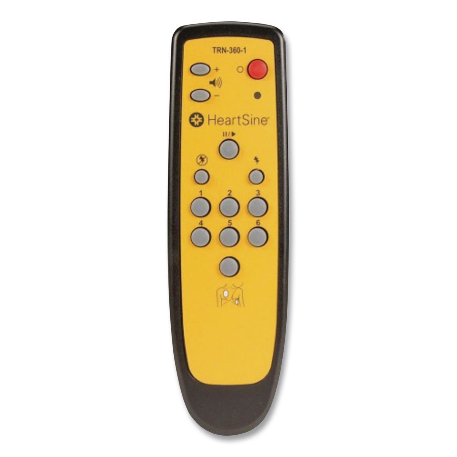 SAM 360P AED Trainer Remote Control, Yellow/Black
