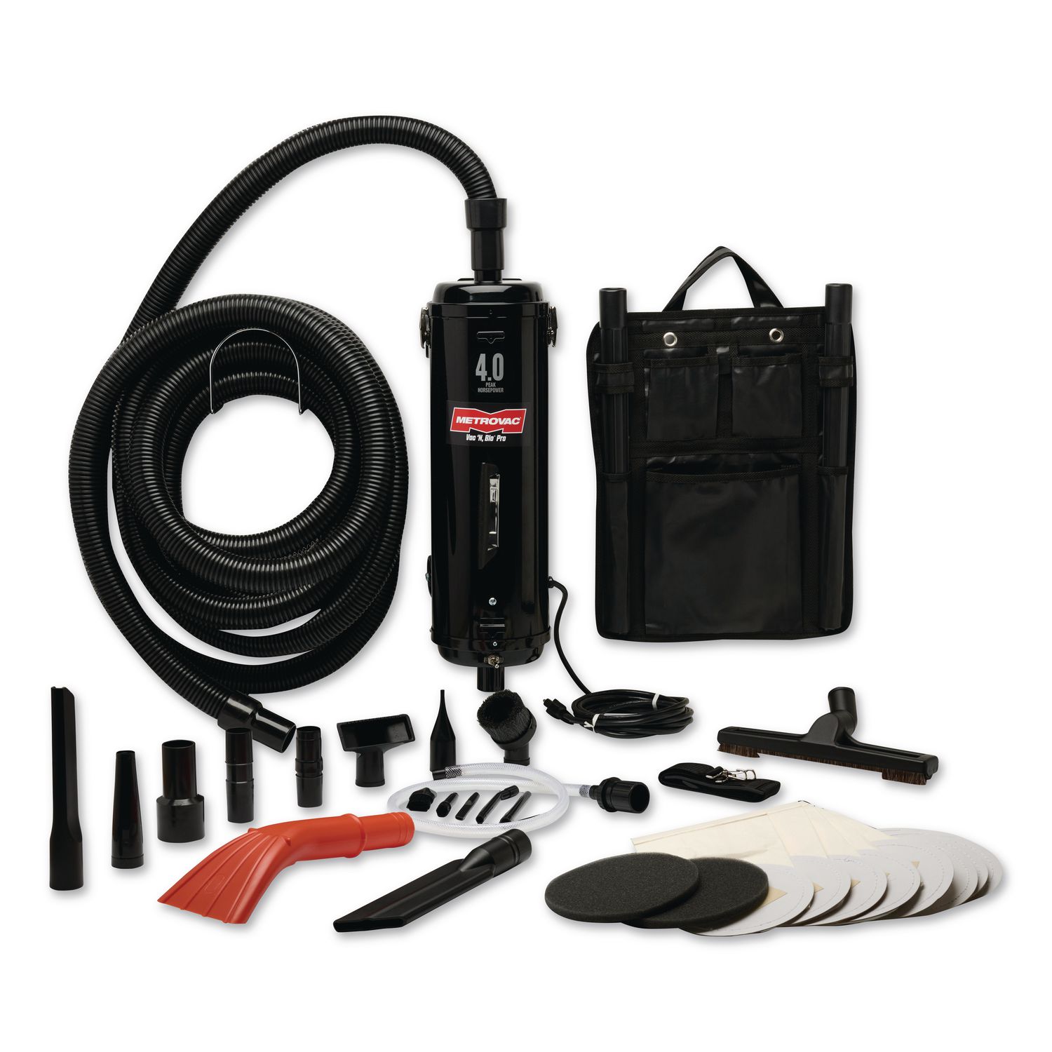 Vac 'n Blo Portable Detailing Vacuum/Blower, 25" x 13" x 21", Black