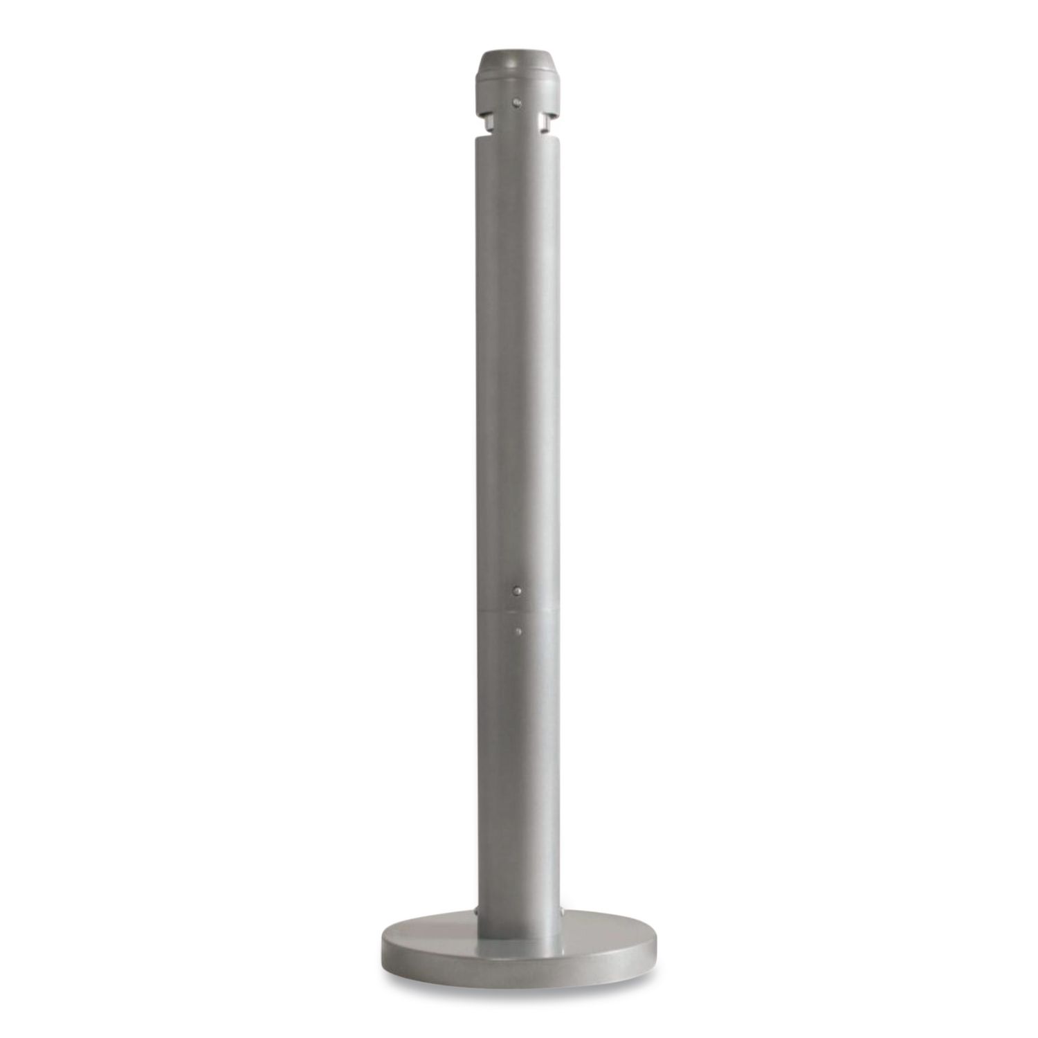 Smoker's Pole, Round, Steel, 0.9 gal, 4 dia x 41h, Silver