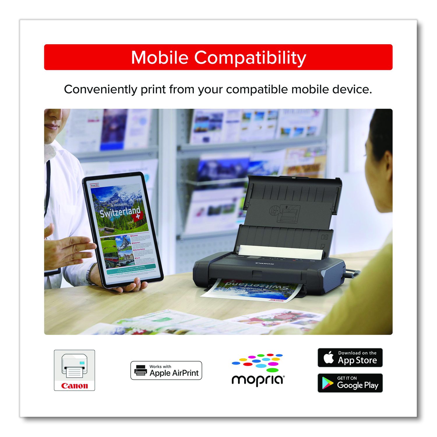 Canon® PIXMA TR160 Wireless Inkjet Printer | All-Type Vacuum ...