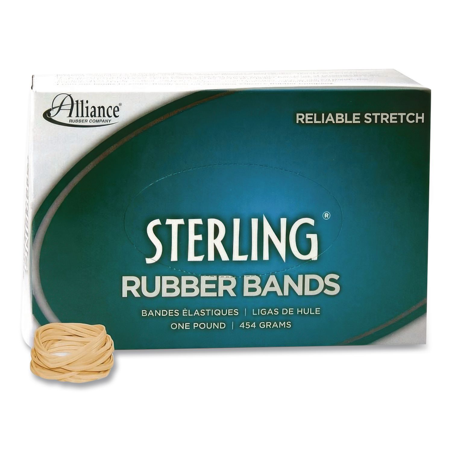 Sterling Rubber Bands, Size 12, Natural Crepe, 3,400/Box