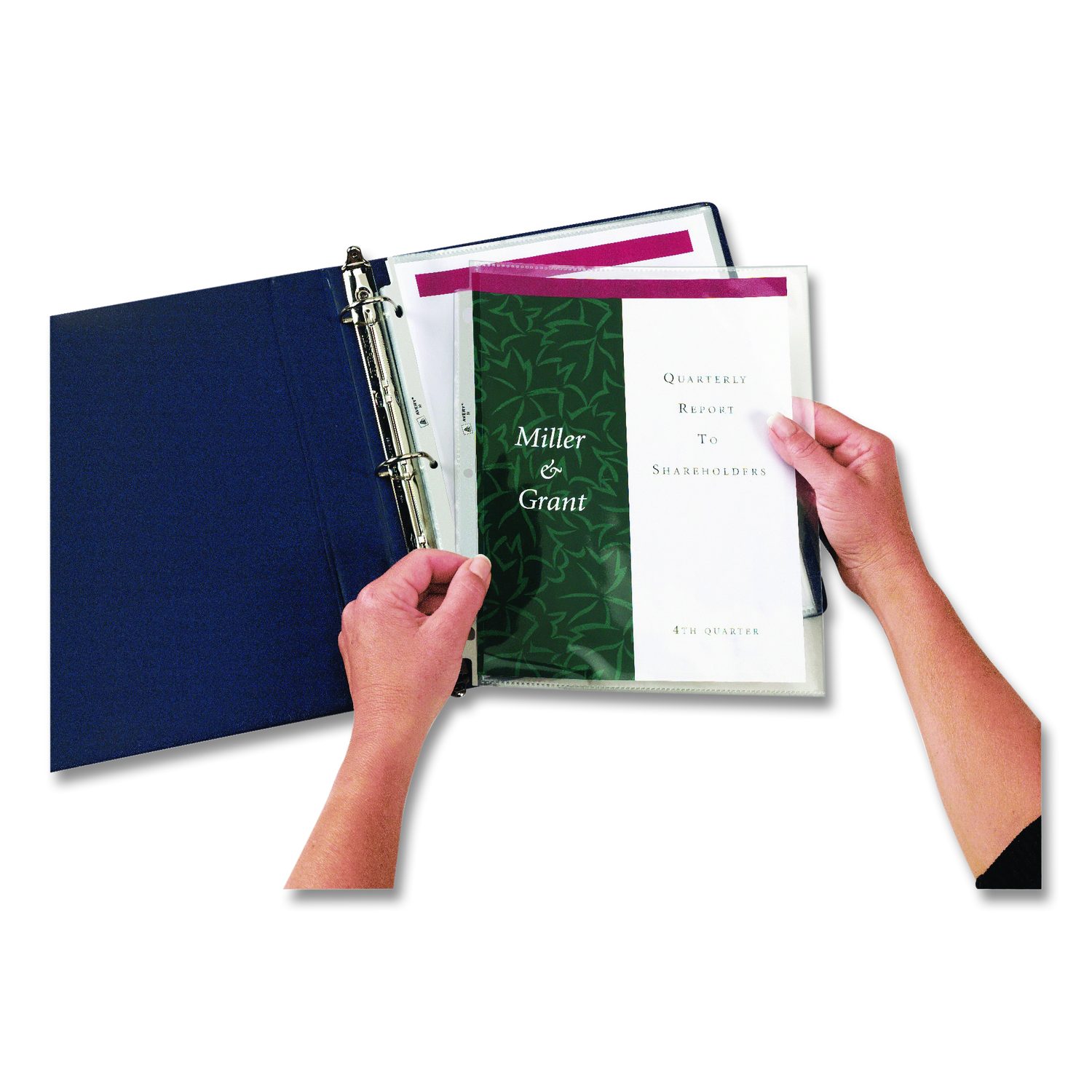 Side-Insert Heavyweight Sheet Protectors, 3-Hole Punched, Side Load, 8. ...