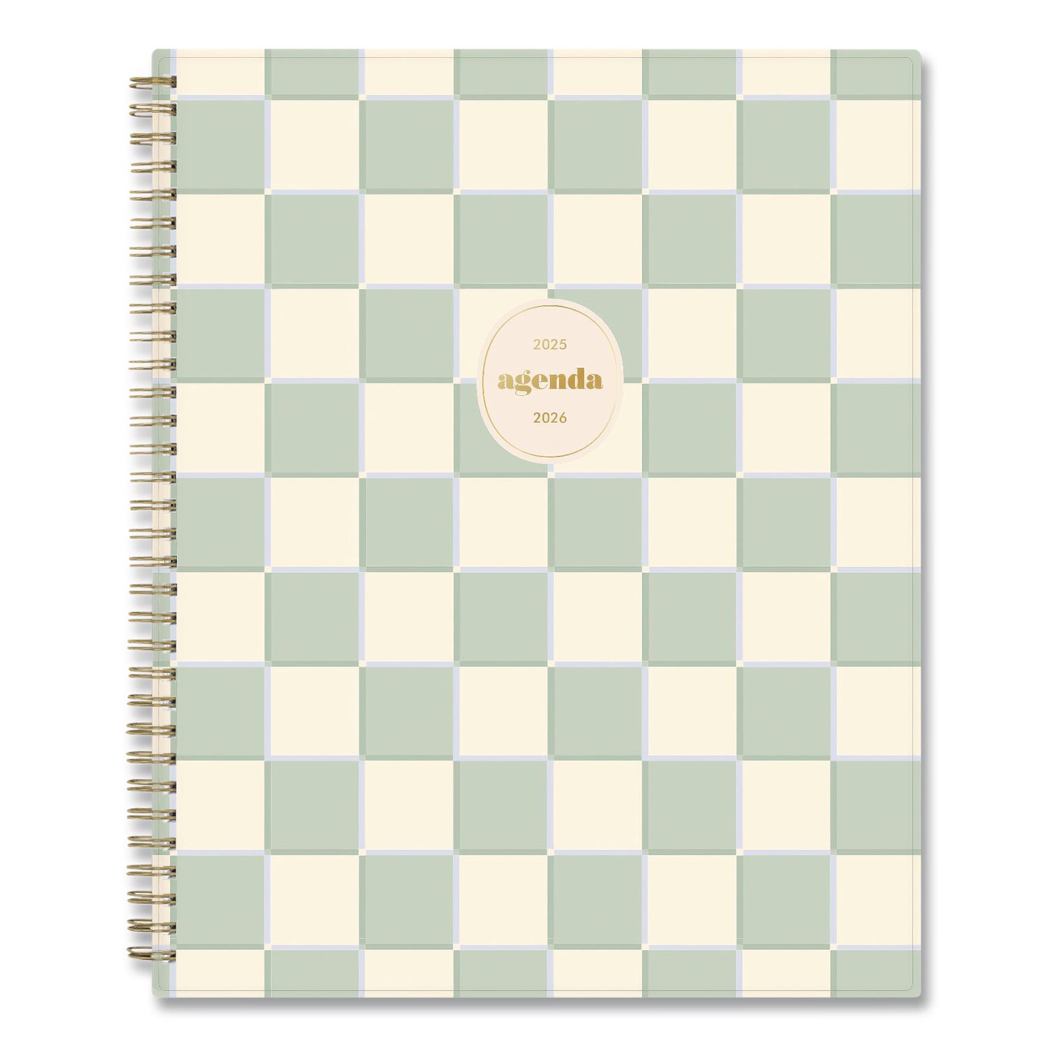 Sincerely Jules Kyla Green Academic Year Weekly/Monthly Planner, 11 x 8.5, Green/White Cover, 12-Month: July 2025 - June 2026