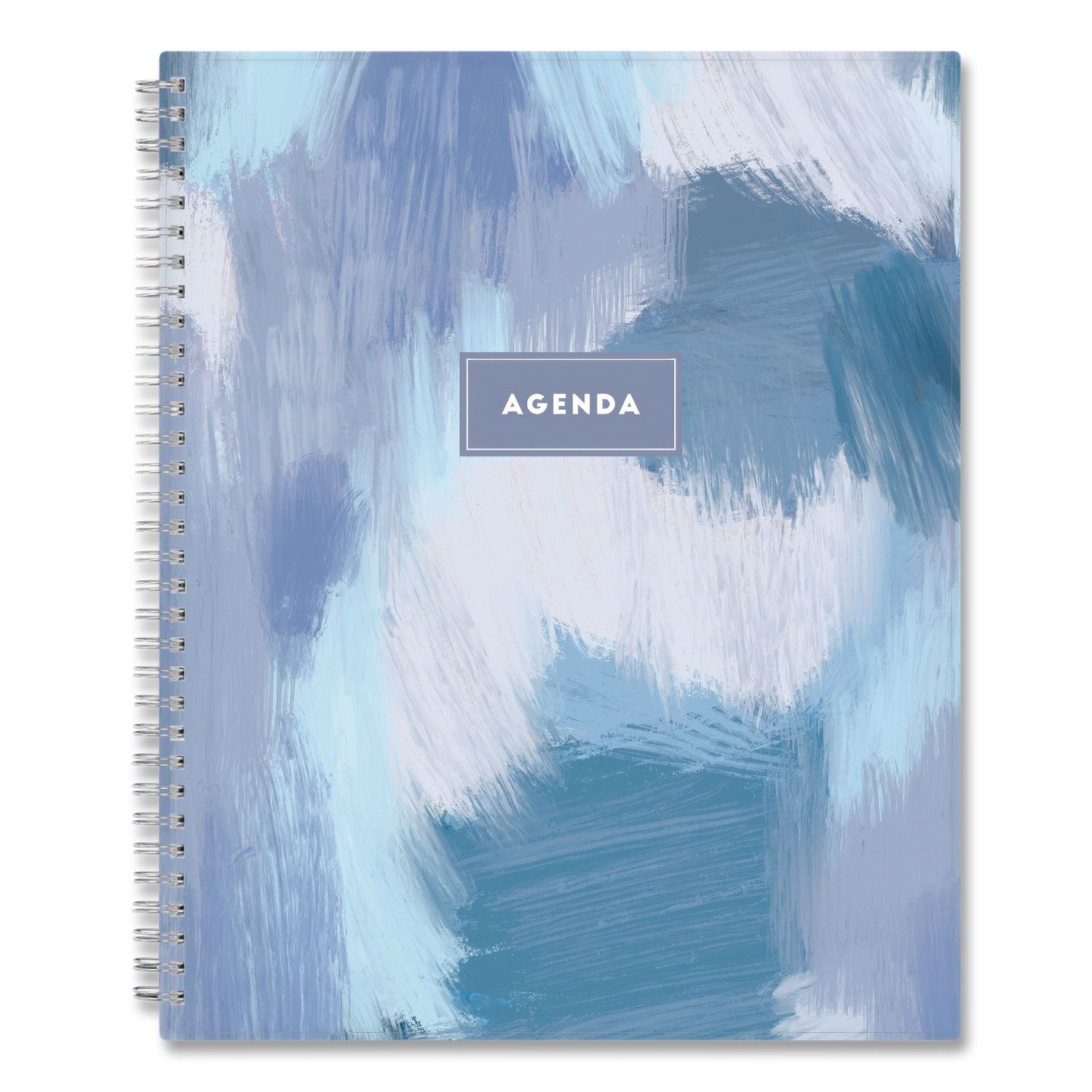 Tanya Blue Academic Year Daily Planner, Abstract Artwork, 11 x 8.5, Multicolor Cover, Supports Four Academic Years: 2025-2028