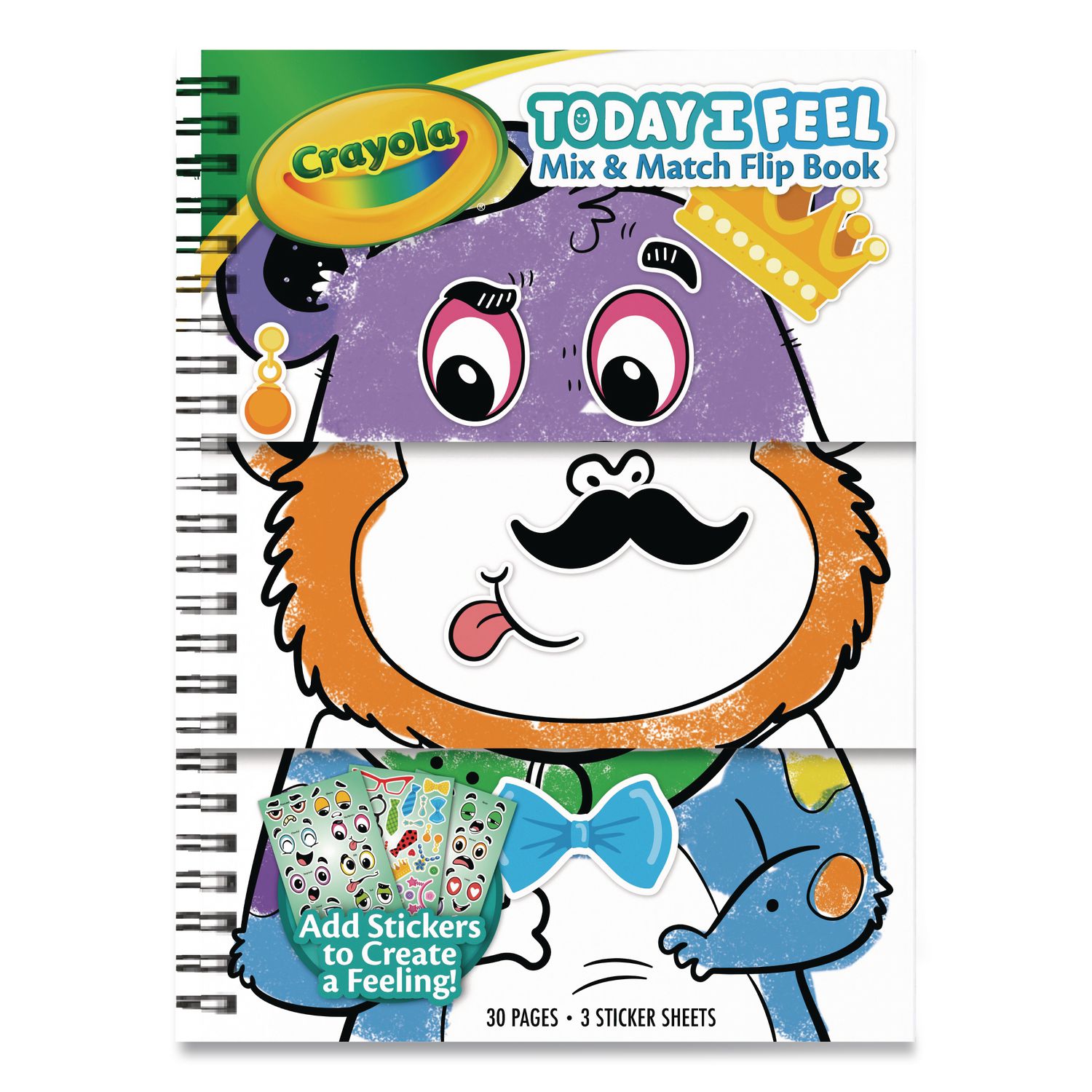 Today I Feel Animal Coloring Book, Ages 3 and Up, 30 Pages