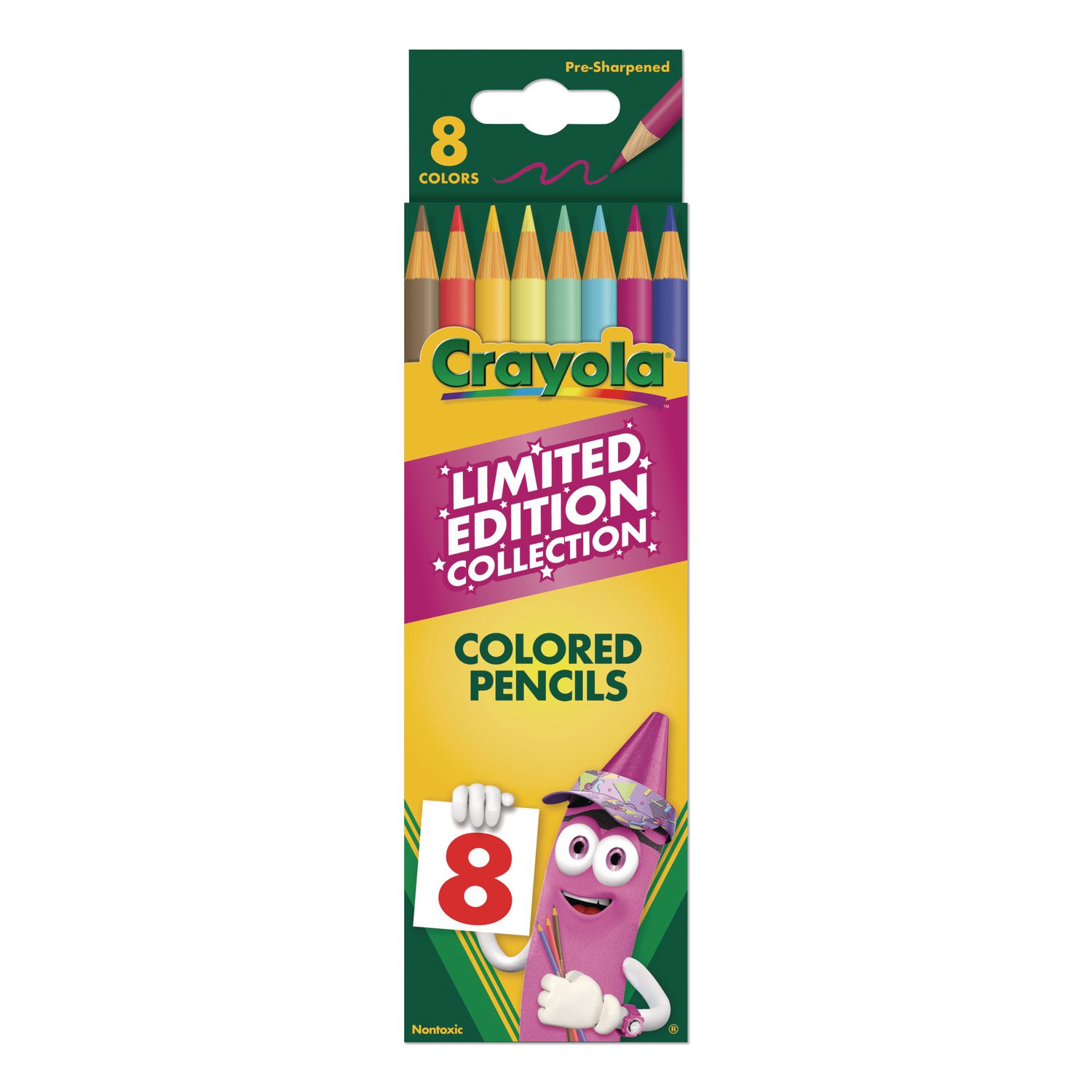 Limited Edition Collection Colored Pencils, Assorted Lead and Barrel Colors, 8/Pack