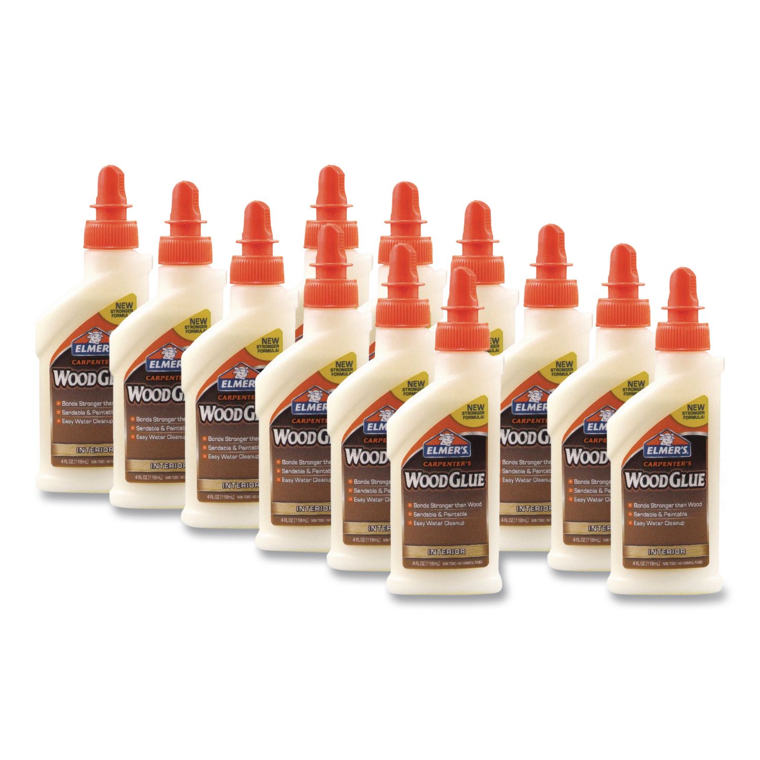 Carpenter Wood Glue, 4 oz, Dries Beige, 12/Carton