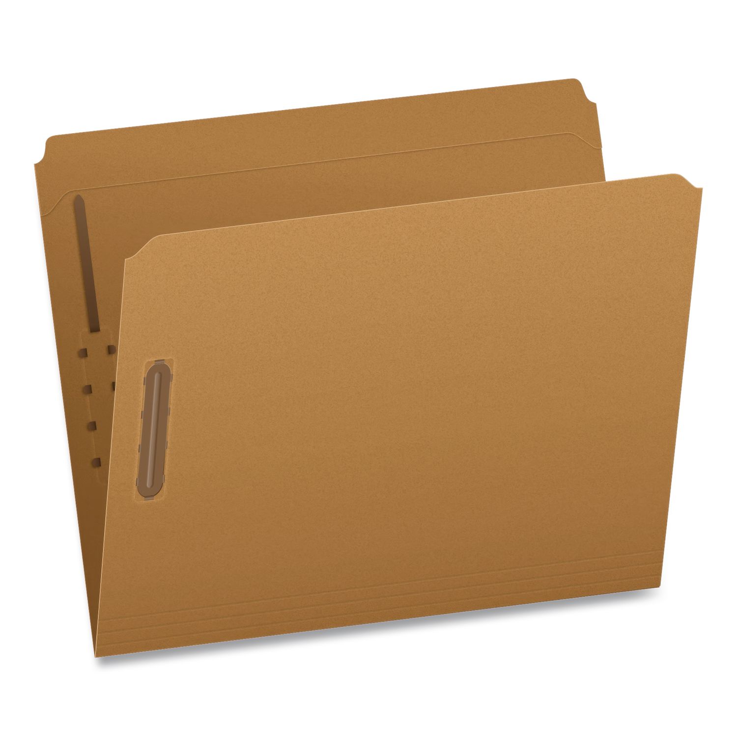 Kraft Fastener Folders, Straight Tab, Expands 0.75", 2 Fasteners, Letter Size, Kraft, 50/Box