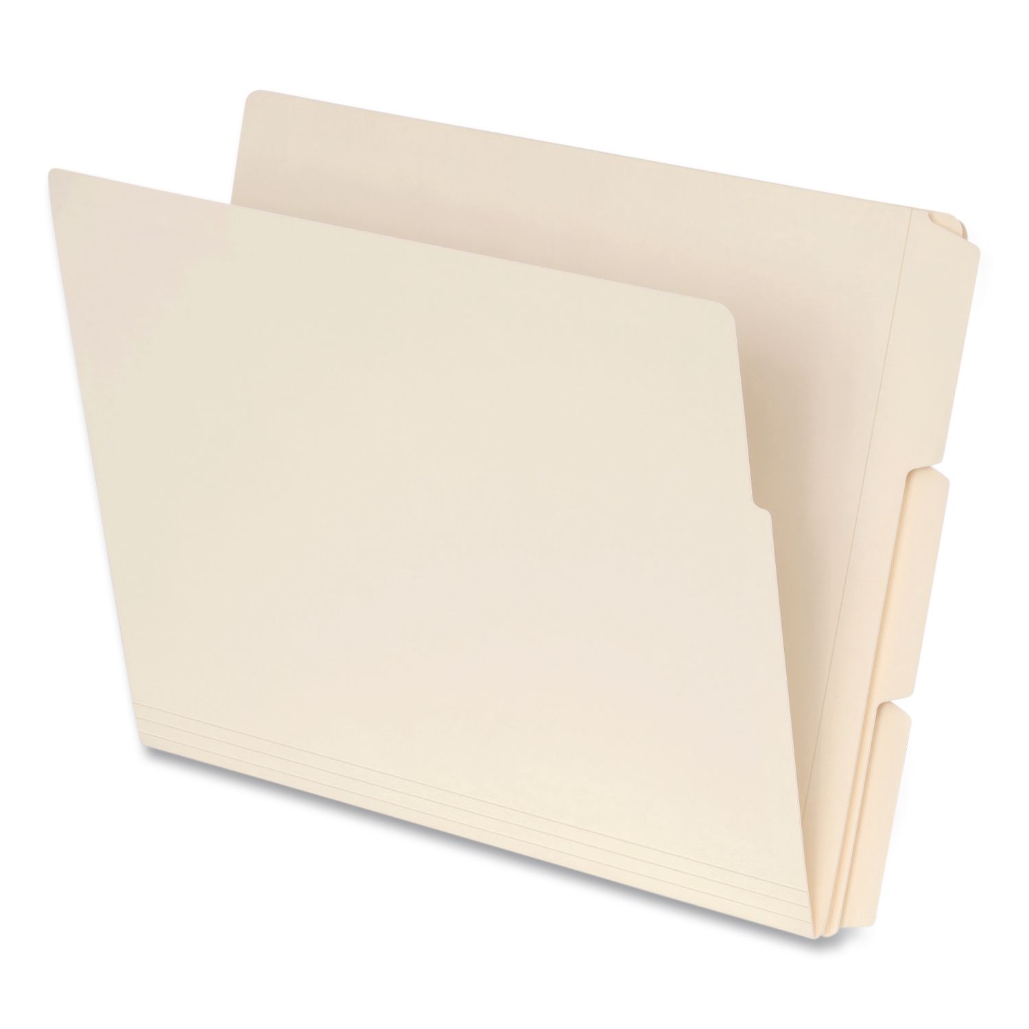 Manila End Tab Expansion Folders, 1/3-Cut Tabs: Assorted, Letter Size, 0.75" Expansion, Manila, 100/Box