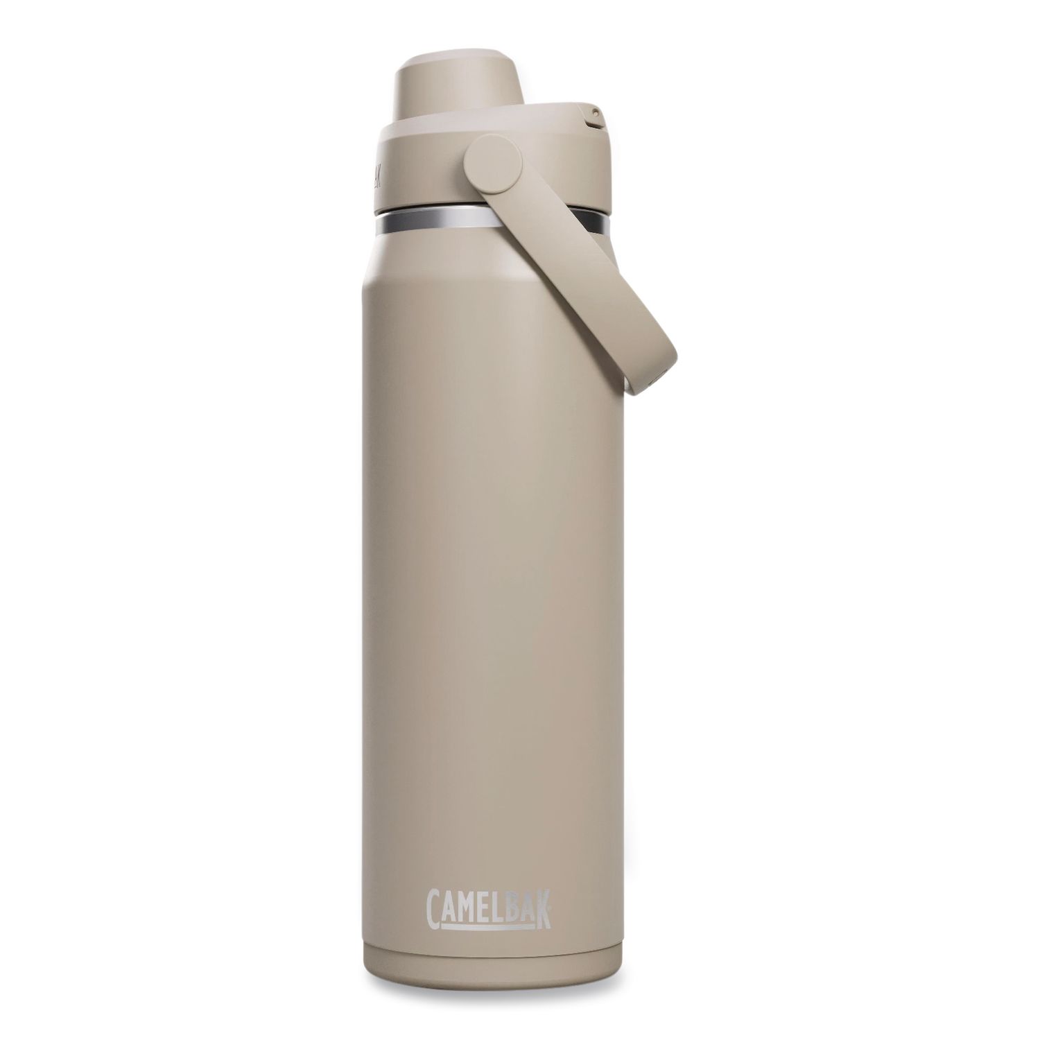 Thrive Chug Vacuum Insulated Stainless Steel Water Bottle, 25 oz, Stone