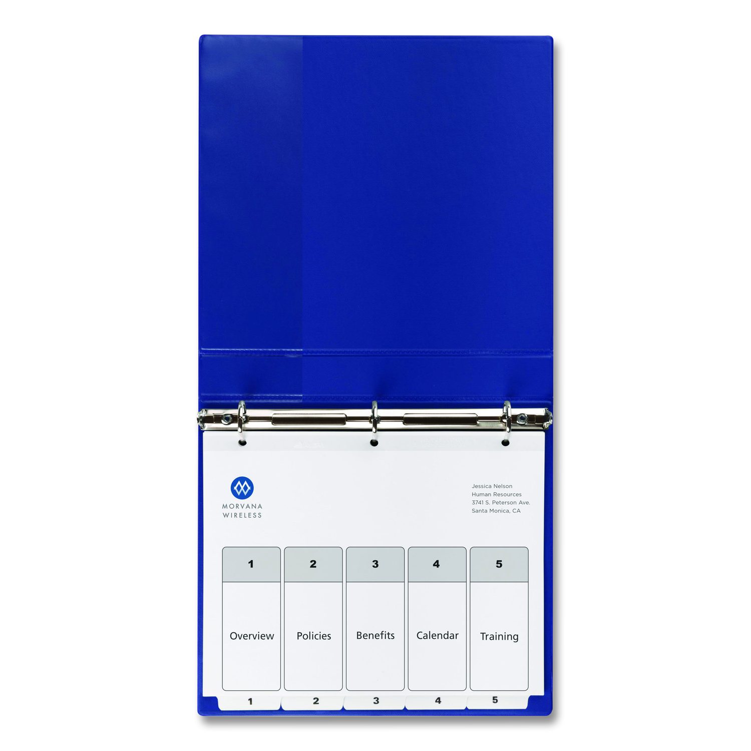 Customizable TOC Ready Index Black and White Dividers, 5-Tab, 1 to 5 ...