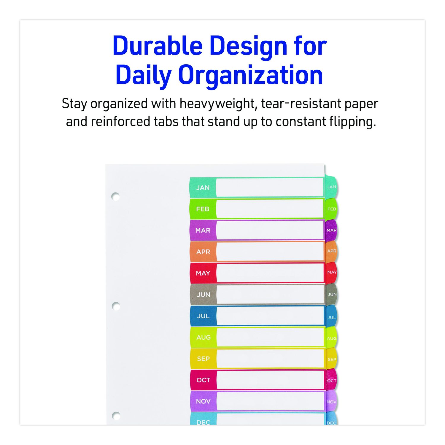 Avery® Customizable TOC Ready Index Multicolor Tab Dividers, 12-Tab ...