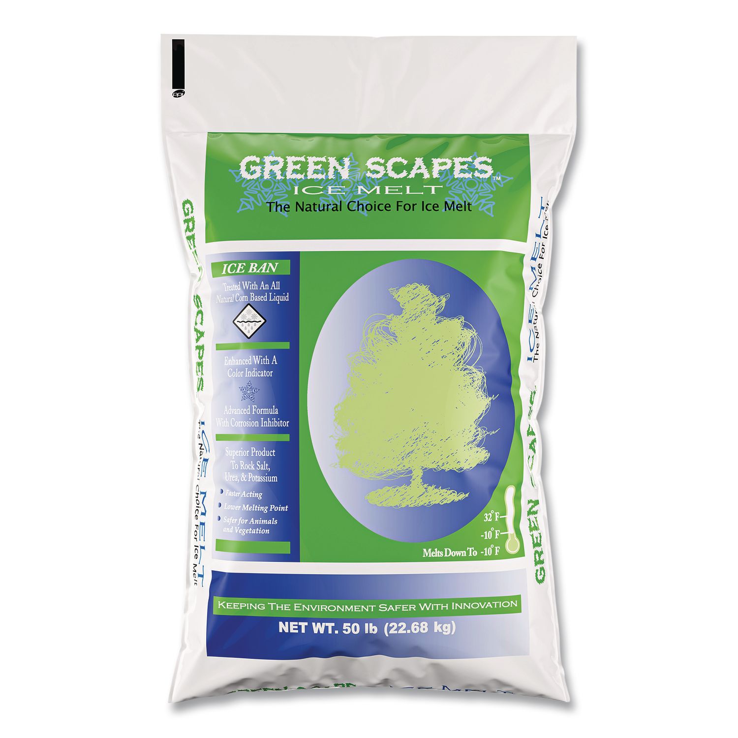 Green Scapes Ice Melt, 50 lbs Bag, 50/Pallet