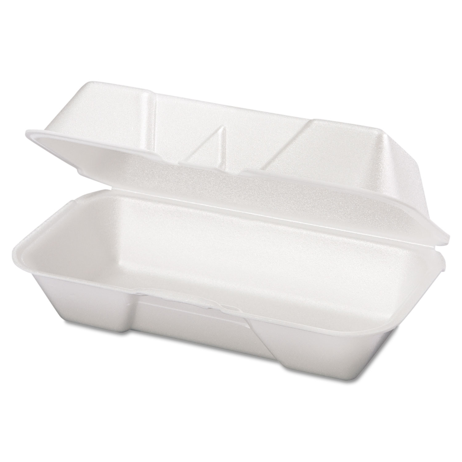 Genpak 21600--- Foam Hoagie Container, 8 7/16 x 4 3/16 x 3 1/16, White, 125/Bag, 4 Bags/Carton (GNP21600) 