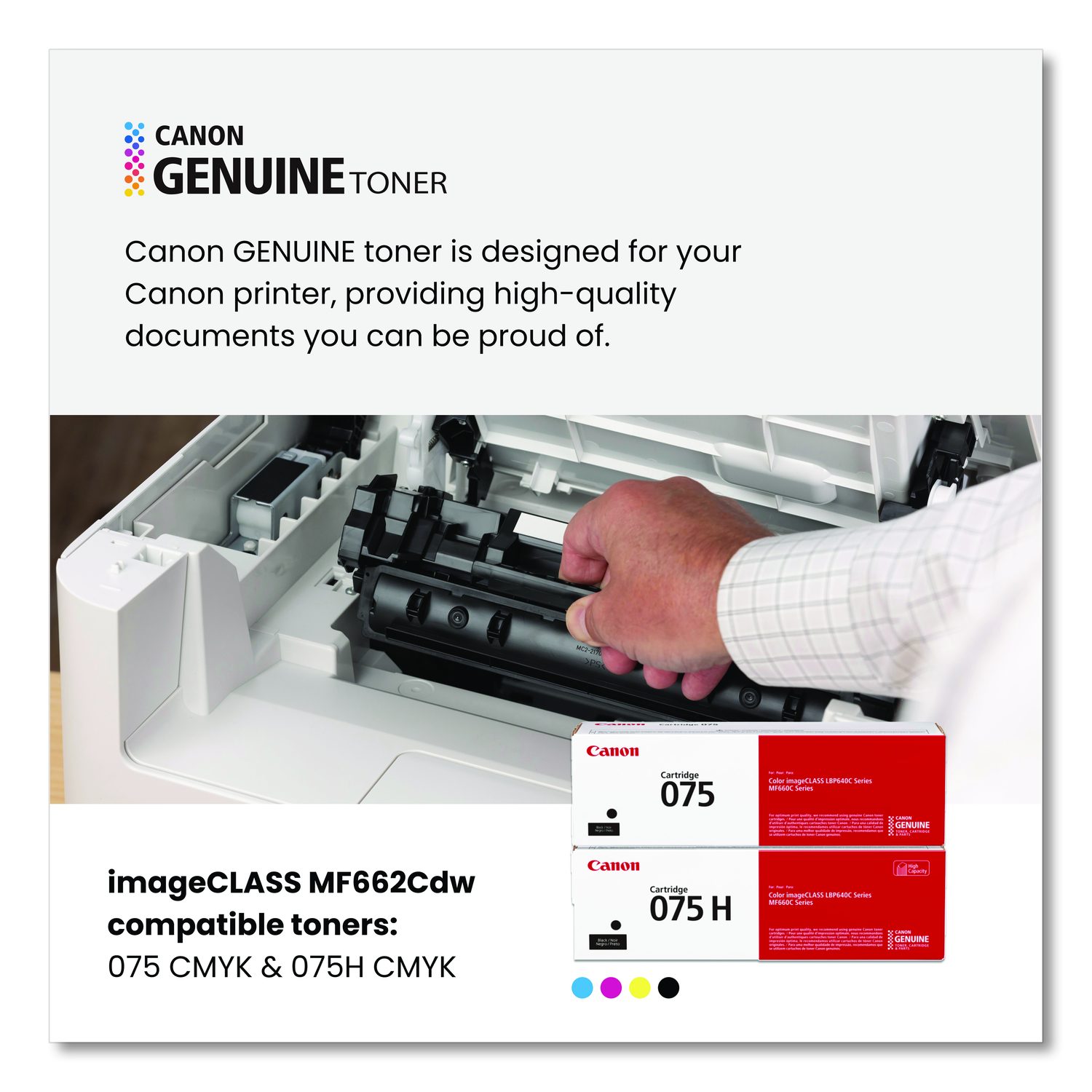 Canon® imageCLASS MF662Cdw Wireless Multifunction Laser Printer, Copy ...
