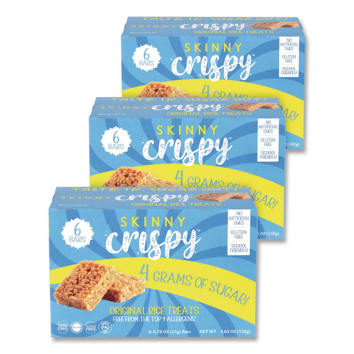 Crispy Treat, Vanilla, 0.78 oz Bars, 5 Bars/Pack, 3 Packs/Carton
