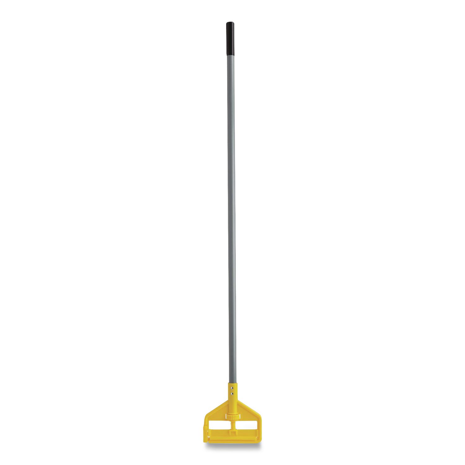 Invader Fiberglass Side-Gate Wet-Mop Handle, 54", Gray/Yellow