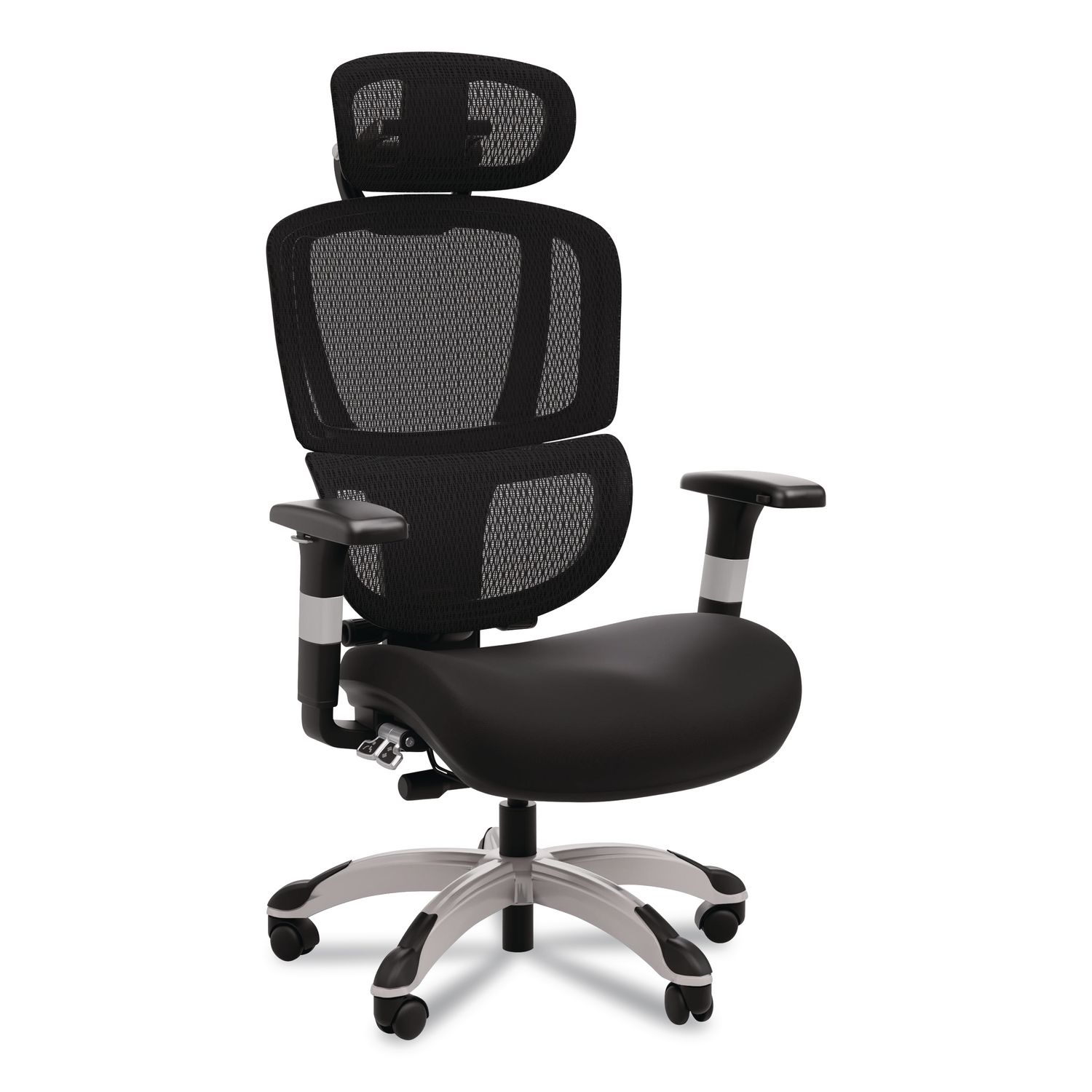 Minverva Pro Multifunction Chair, Supports Up to 275 lb, 17.7" to 21.4" Seat Height, Black Seat, Black Back, Black Base