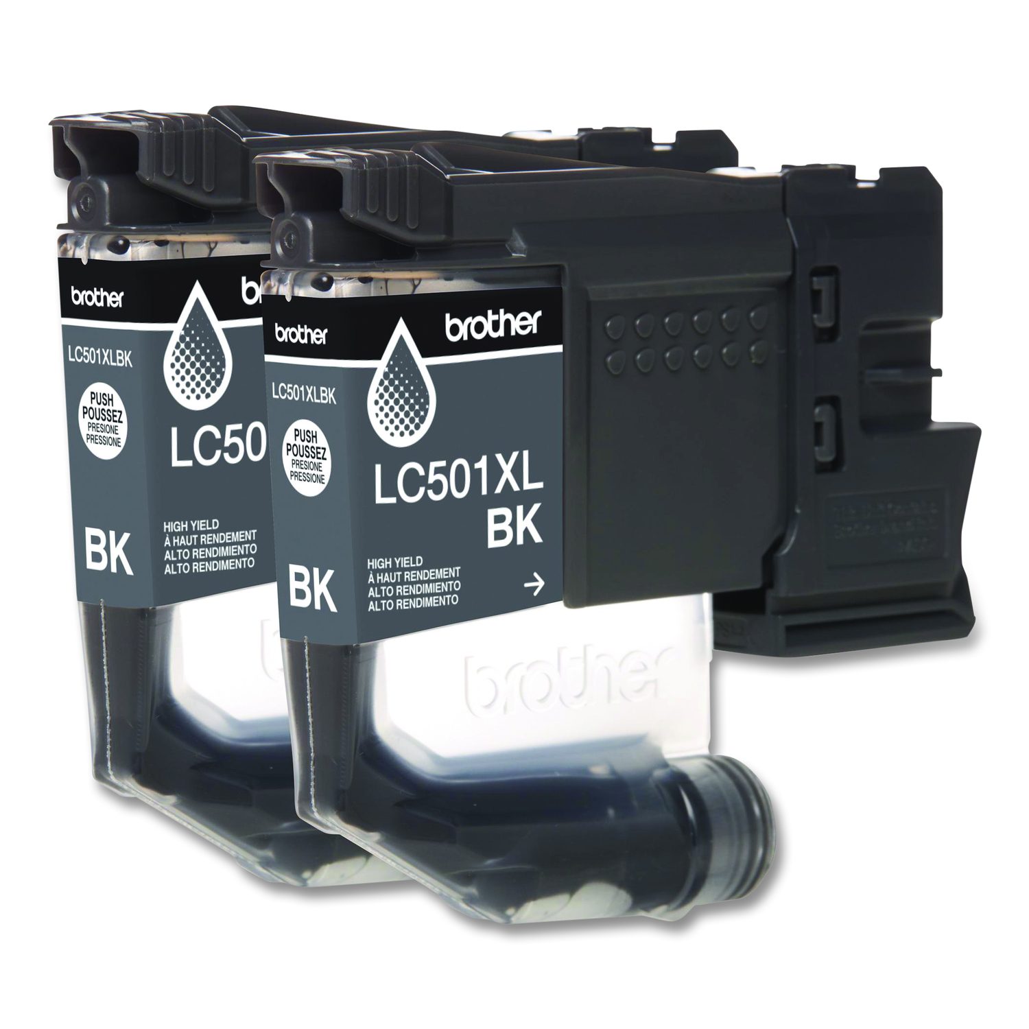 LC501XL2PKS High-Yield Ink, 500 Page-Yield, Black, 2/Pack