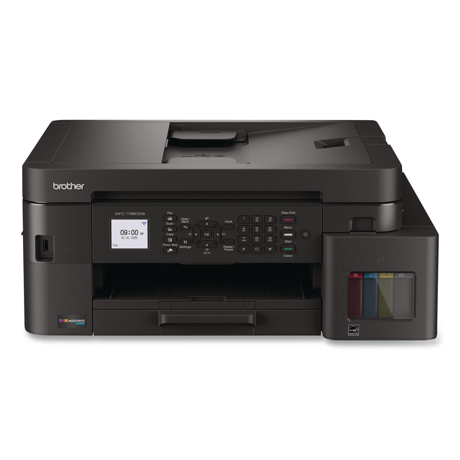 MFCT980DW INKvestment Tank 980 Wireless and Ethernet Color Inkjet All-in-One Printer, Copy/Fax/Print/Scan