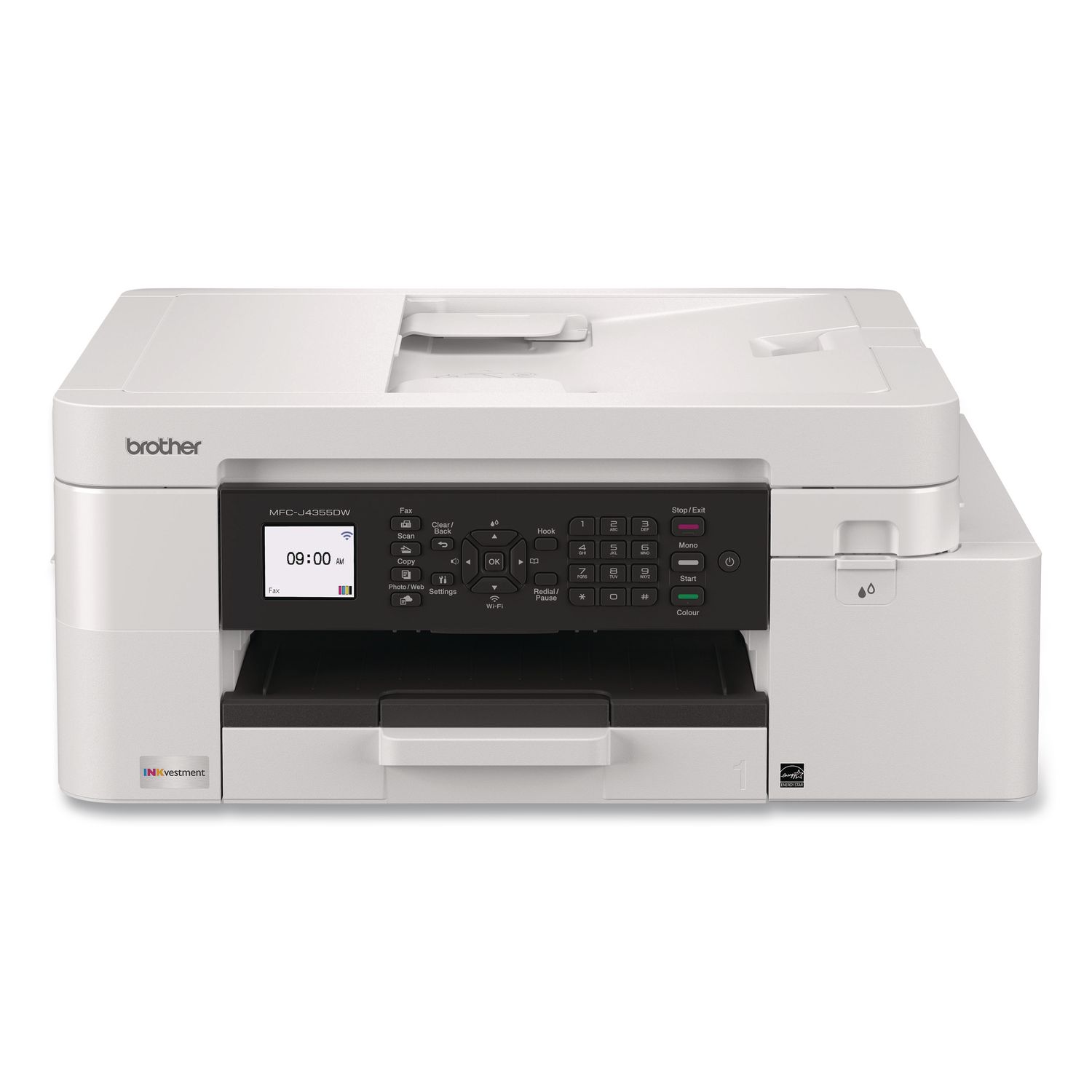 MFCJ4355DW INKvestment 4355 Wireless Color Inkjet AIO Printer, Copy/Fax/Print/Scan