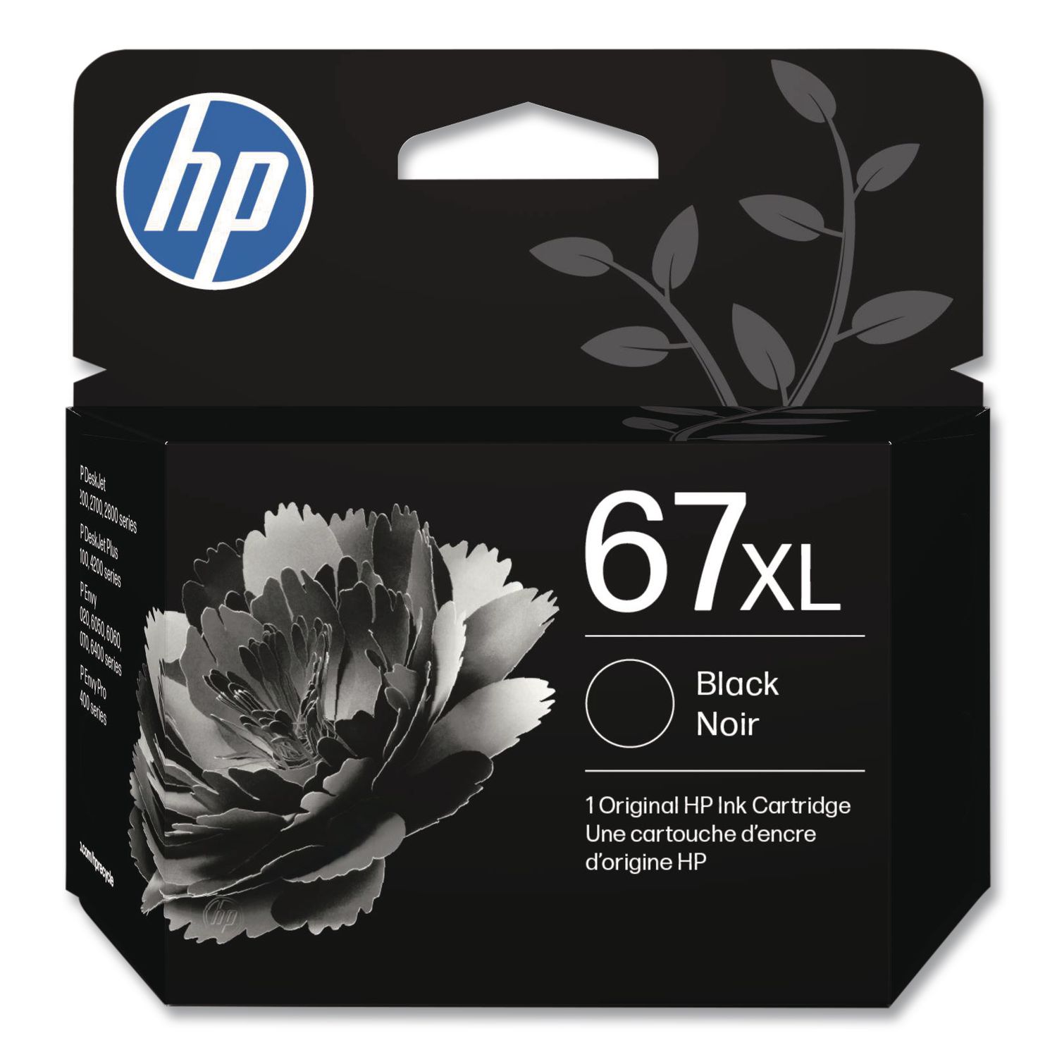 HP 67XL, (3YM57AN) High-Yield Black Original Ink Cartridge