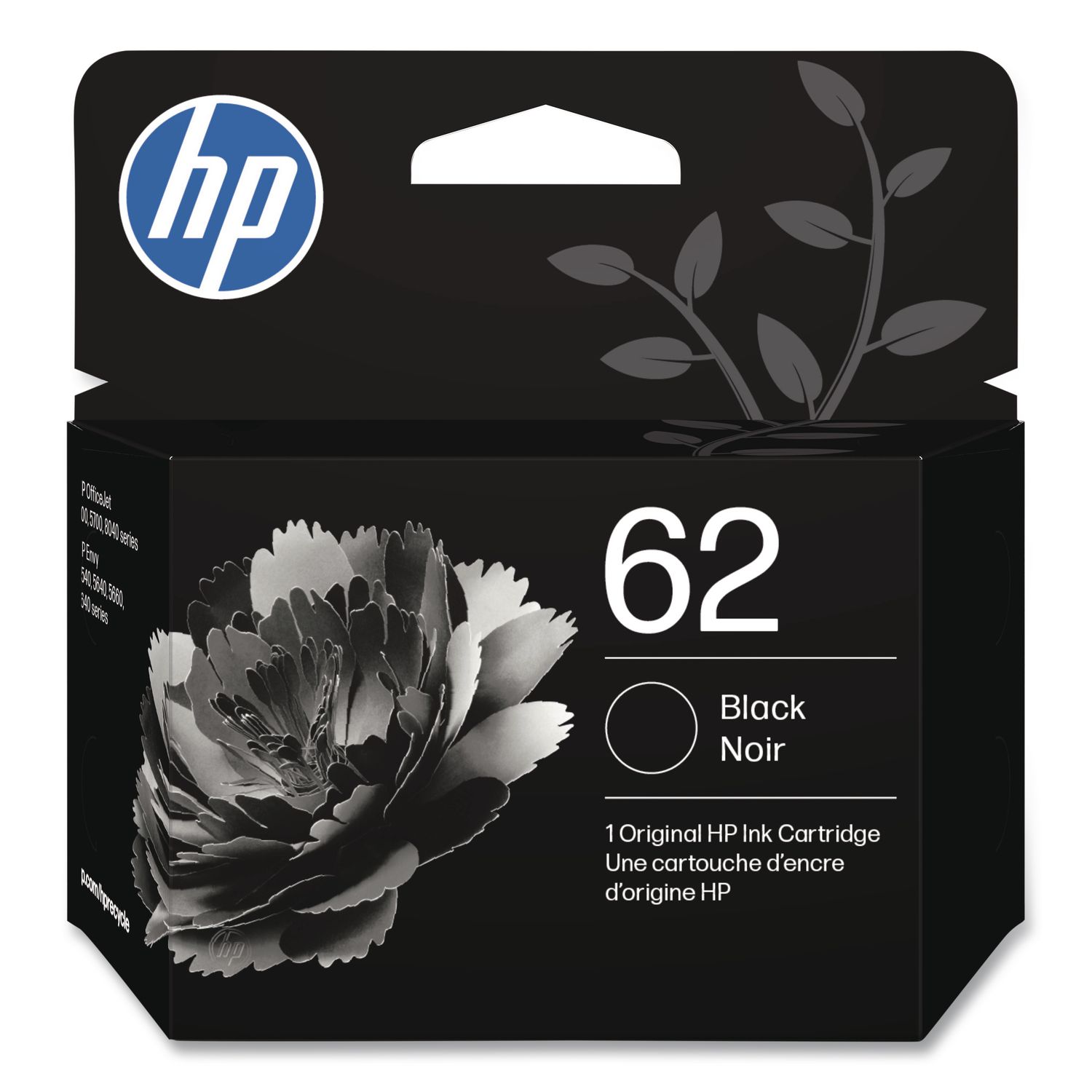 HP 62, (C2P04AN) Black Original Ink Cartridge