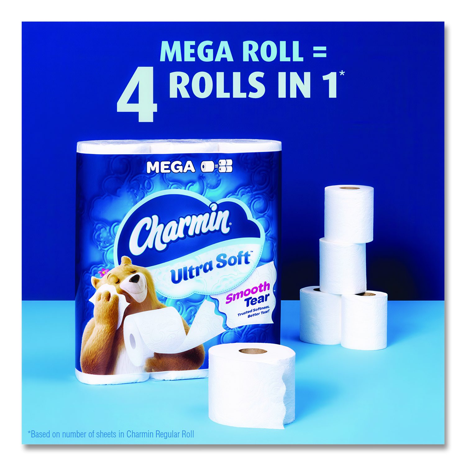 Charmin® Ultra Soft Bathroom Tissue, Mega Roll, Septic Safe, 2-Ply ...