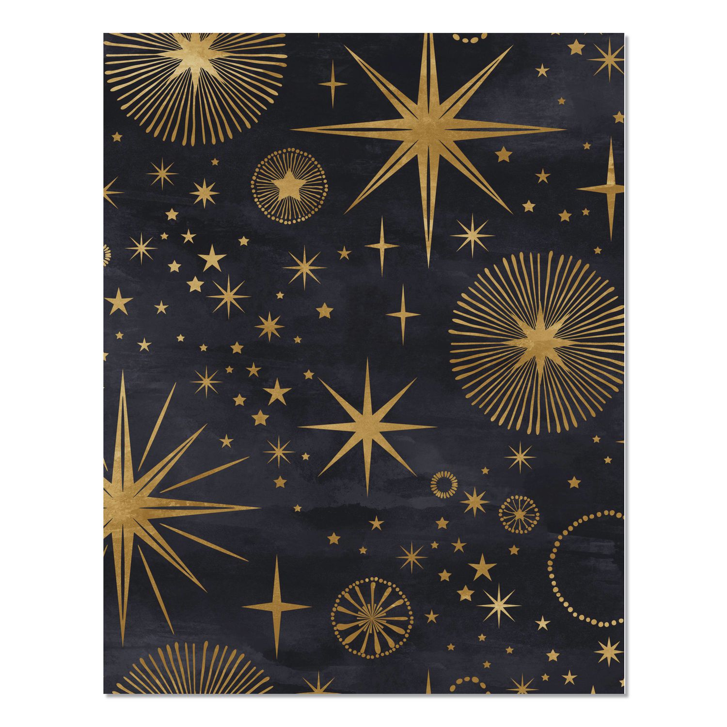 Starry Night Monthly Planner, 9.5 7.5, Black/Gold Cover, 12-Month (Jan to Dec): 2026