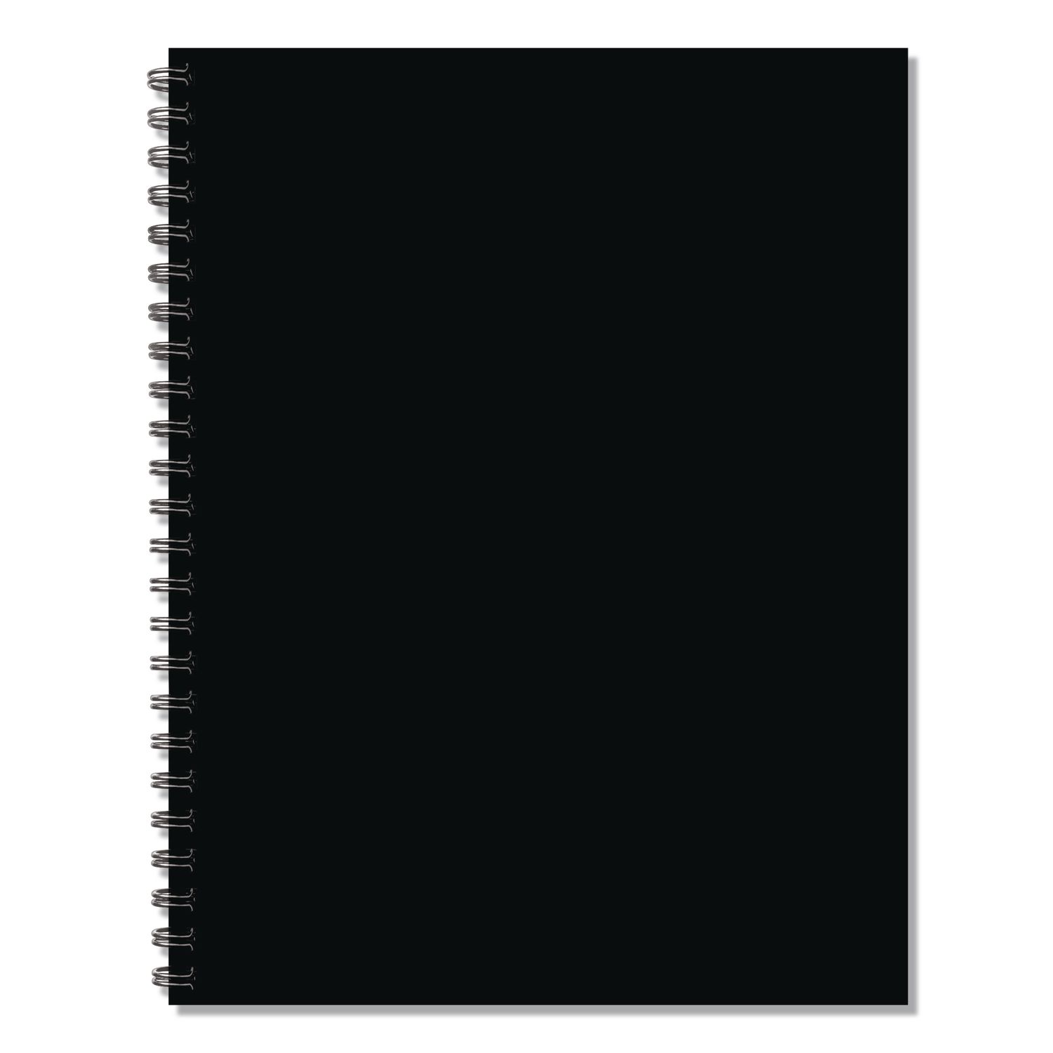 Black Weekly/Monthly Planner, 11 x 8.5, Black Cover, 12-Month (Jan to Dec): 2026