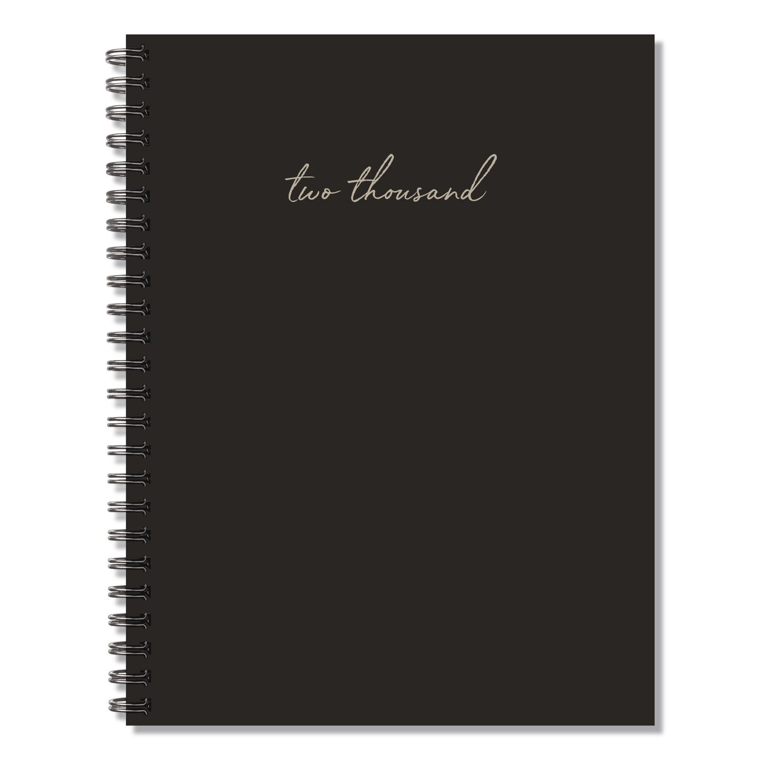 Contemporary Black (Trilingual) Weekly/Monthly Planner, 8.5 x 6.5, Black Cover, 12-Month (Jan to Dec): 2026